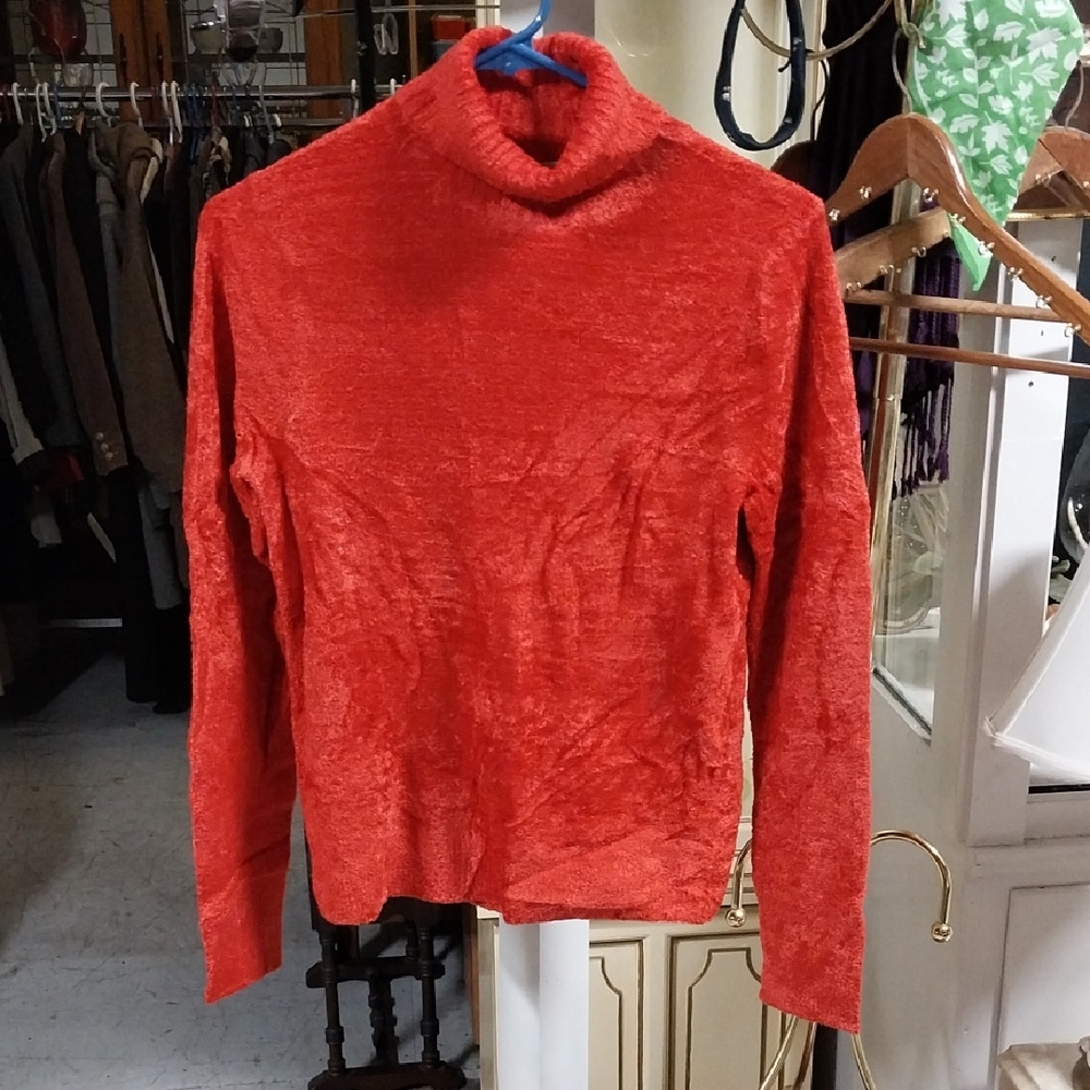 EVIE Vibrant Red Turtle Neck Sweater